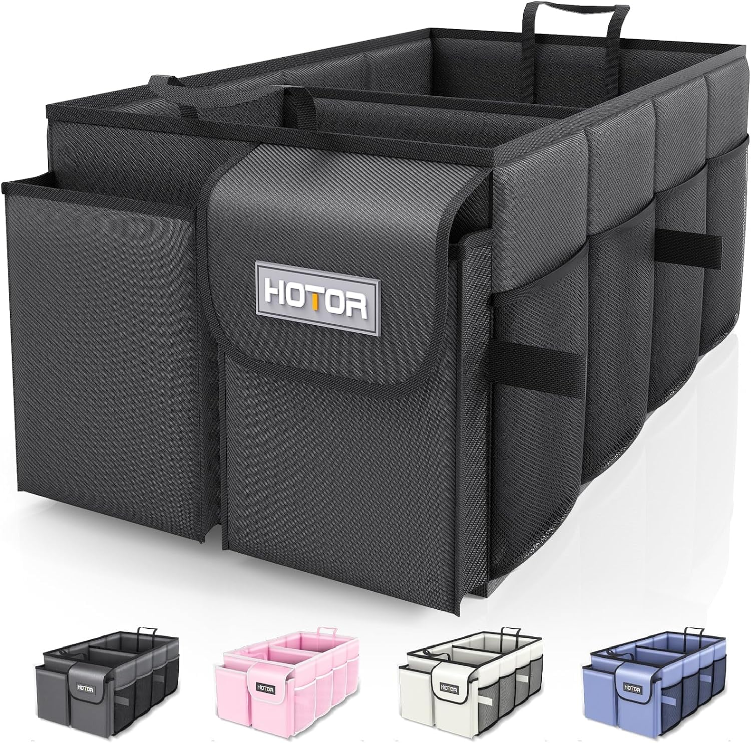 <p><a href="https://www.amazon.com/HOTOR-Trunk-Organizer-Car-Large-Capacity/dp/B0CM6KVCSX">BUY NOW</a></p><p>$13</p><p><a href="https://www.amazon.com/HOTOR-Trunk-Organizer-Car-Large-Capacity/dp/B0CM6KVCSX" class="ga-track"><strong>HOTOR Trunk Organizer</strong></a> ($13, originally $20)</p> <p>Place extra snacks and clutter in a trunk organizer. This large-capacity option has two compartments and six pockets total. It's also collapsible and easy to store when you don't need it.</p>