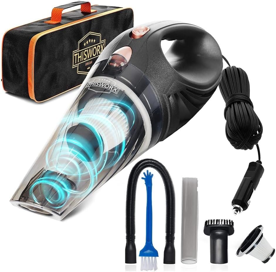 <p><a href="https://www.amazon.com/ThisWorx-for-TWC-01-Car-Vacuum/dp/B06ZY896ZM">BUY NOW</a></p><p>$38</p><p><a href="https://www.amazon.com/ThisWorx-for-TWC-01-Car-Vacuum/dp/B06ZY896ZM" class="ga-track"><strong>ThisWorx Car Vacuum Cleaner</strong></a> ($38, originally $40)</p> <p>We all know how messy cars can get, and if you can't stand the dirt, clean up with a car vacuum. Despite its small size, this particular kit comes with various attachments for vacuuming those hard-to-reach spots, like beneath seats. </p>