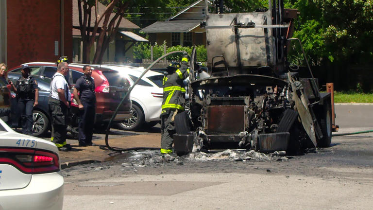 City Of Memphis Vehicle Bursts Into Flame In Midtown