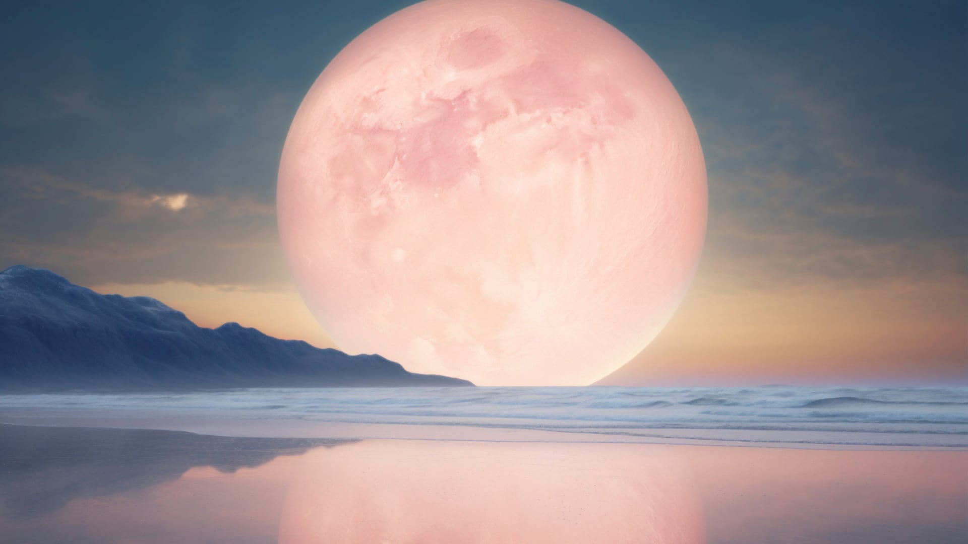 la ‘luna rosa’ de abril ya se acerca: cómo y cuando se puede ver la luna llena de este mes
