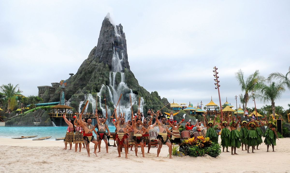 <p>Universal Orlando unveiled its third theme park, the all-water <a href="https://www.universalorlando.com/web/en/us/theme-parks/volcano-bay">Volcano Bay</a> in 2017. The park pays homage to the South Seas with a 200-foot volcano at its center. Universal parks are known for their thrills, and Volcano Bay delivers with a massive aqua coaster, a handful of drop slides, and even an adventure-filled rapids river. Guests receive a waterproof bracelet on arrival that can hold a spot in a virtual queue or make cashless purchases during their visit.</p>