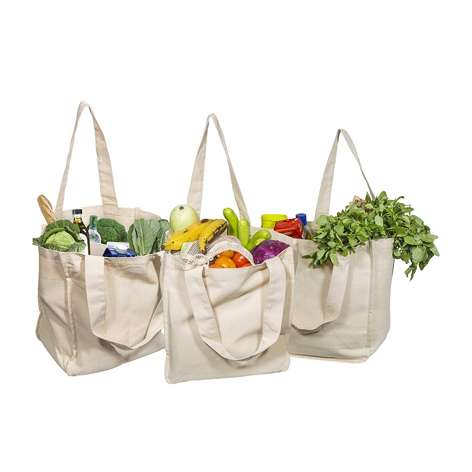 <p><a href="https://www.amazon.com/Best-Canvas-Grocery-Shopping-Bags/dp/B07F6WL121/">BUY NOW</a></p><p>$28</p><p><a href="https://www.amazon.com/Best-Canvas-Grocery-Shopping-Bags/dp/B07F6WL121/" class="ga-track"><strong>Organic Cotton Mart Canvas Grocery Shopping Bags</strong></a> ($28)</p> <p>You never know when you'll need to restock on food, and these canvas bags make grocery shopping easy. You can buy three for $28, but if you're just taking a quick trip, then these bags are also individually sold.</p>