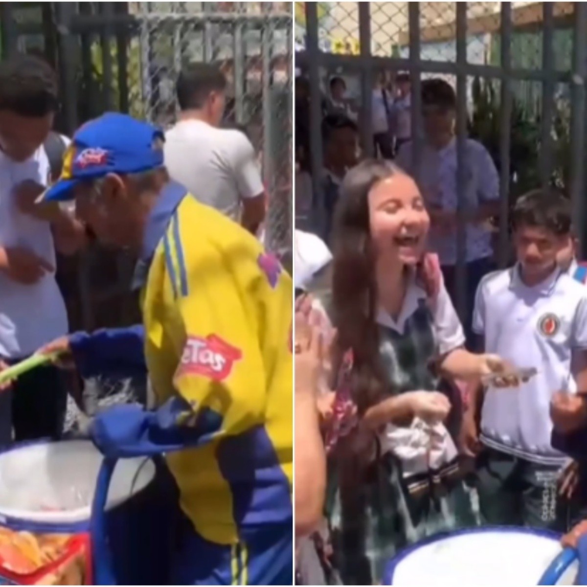video: alumnos se unen para comprar todos los helados a un señor de la tercera edad