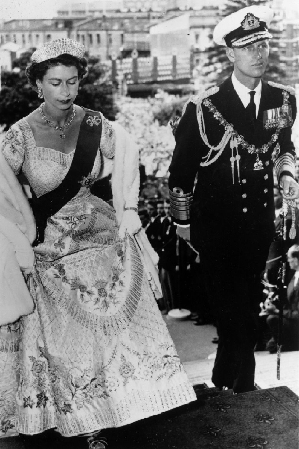 <p>                     The royals have been known to recycle their outfits - and the late Queen was no exception. Since the Coronation, the Queen reportedly wore her coronation dress six times including during the Opening of Parliament in New Zealand and Australia in 1954, as pictured here.                    </p>