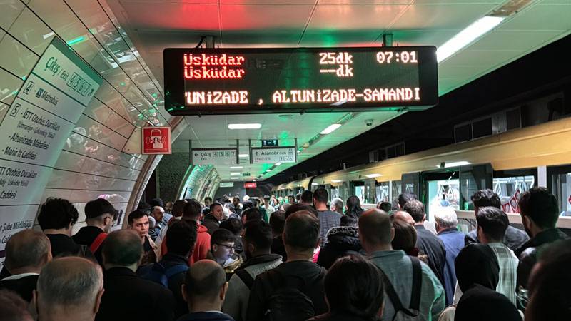 üsküdar-samandıra metro hattı'nda seferler 72 saat sonra normale döndü