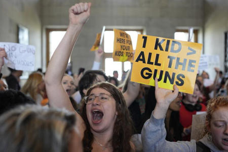 Tennessee lawmakers pass bill to allow armed teachers, a year after deadly school shooting<br><br>