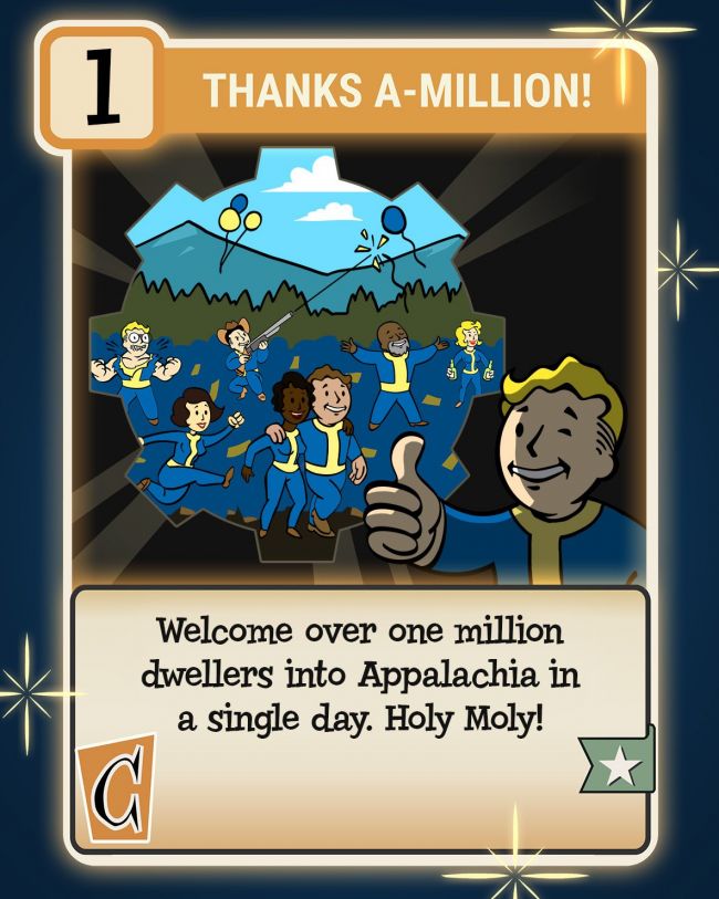 amazon, fallout 76 keräsi yli miljoona pelaajaa linjoille yhden päivän aikana