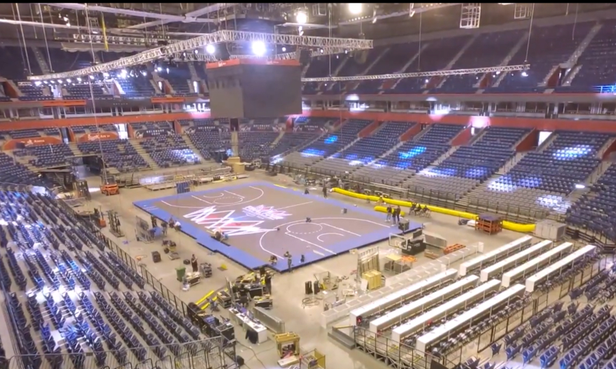 εντυπωσιακό βίντεο από την τοποθέτηση του glass floor στην «stark arena» για το final 4 του bcl!