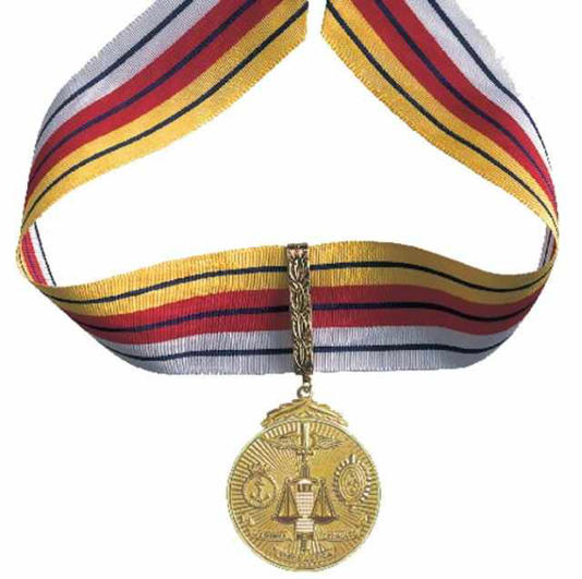 Medalha de Ordem do Mérito Judiciário Militar Masculina