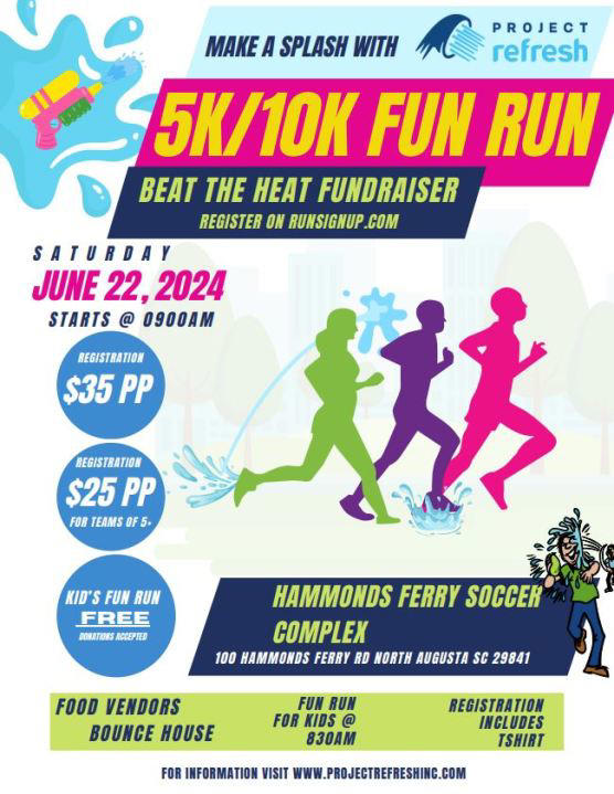 Project Refresh’s Beat The Heat 5K/10K Fun Run