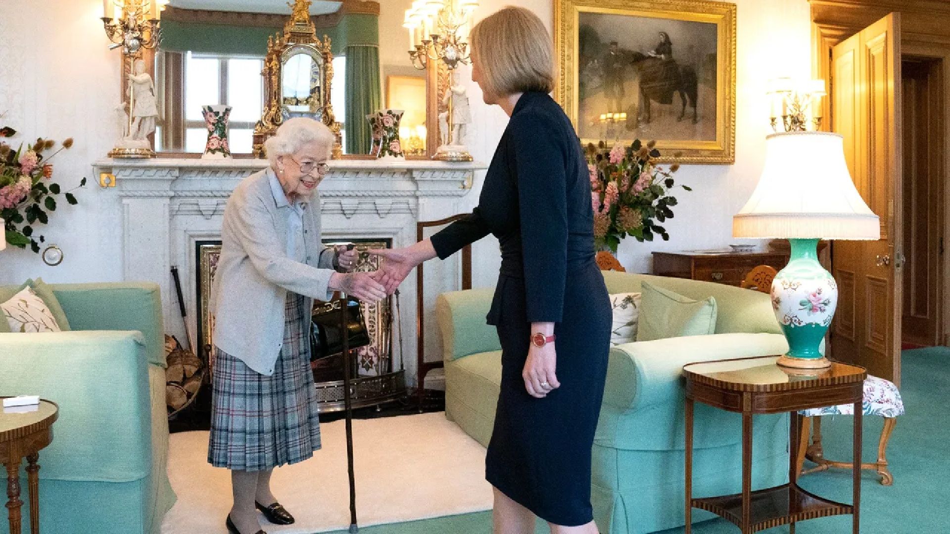 <p>                     Throughout her reign Her Majesty has been served by 15 Prime Ministers including Winston Churchill and in September 2022 she received Liz Truss at her Aberdeenshire home. Photographed during this important moment, Queen Elizabeth formally invited her to form a new Administration and upon her acceptance, Liz Truss officially became the new Prime Minister. This was the monarch’s last public official duty before she passed away on 8th September 2022 and a moment in Queen Elizabeth's life that showcased her unwavering devotion to her royal duties.                   </p>