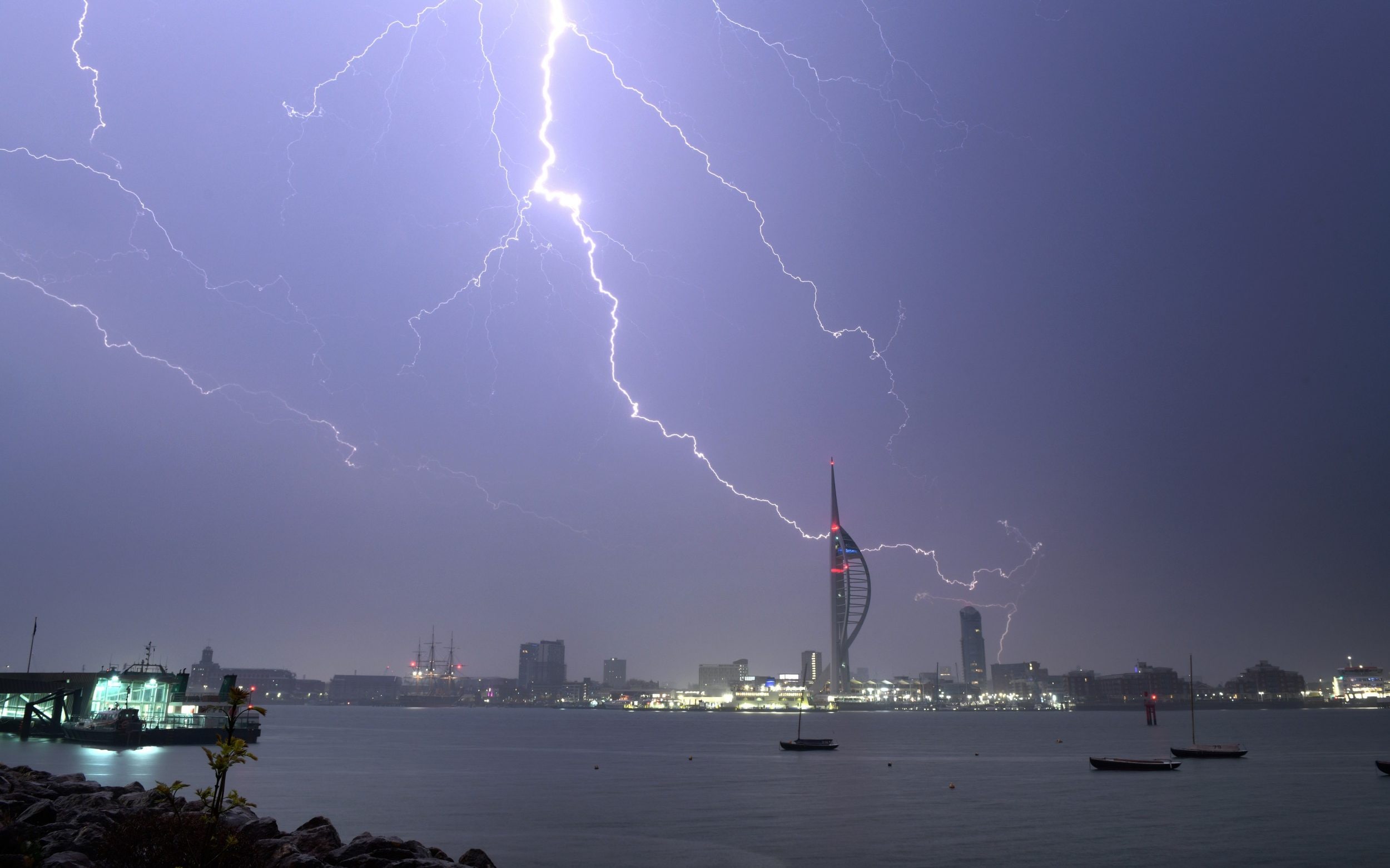 trains delayed after spectacular lightning storms cut power