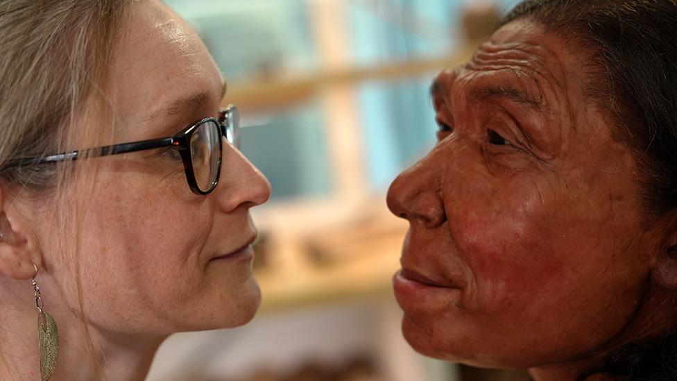 face of 75,000-year-old neanderthal woman revealed