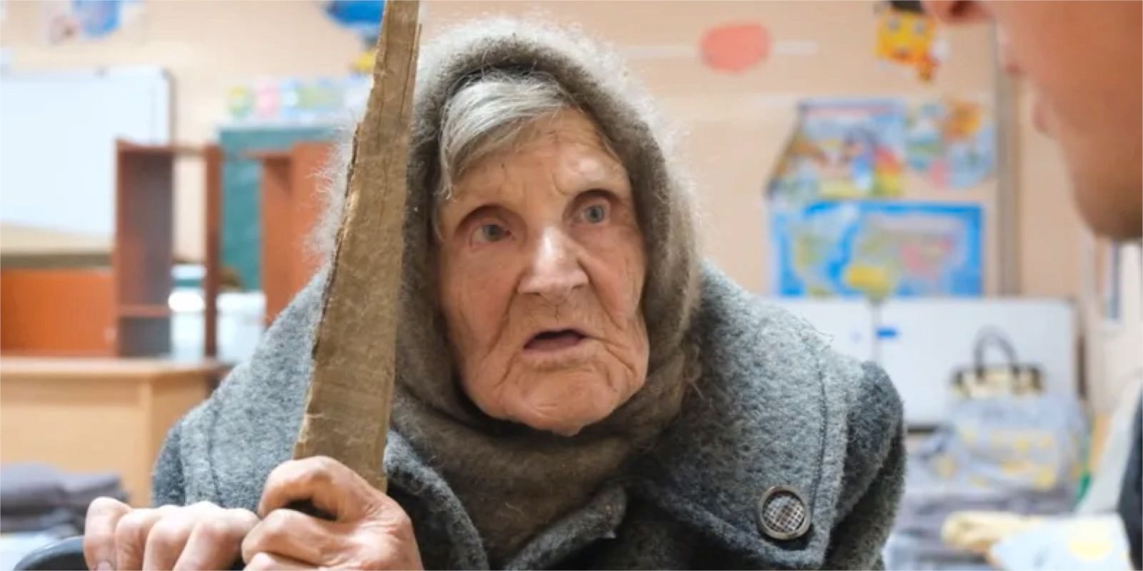 98-åriga lidija gick en mil för att fly ryssarna