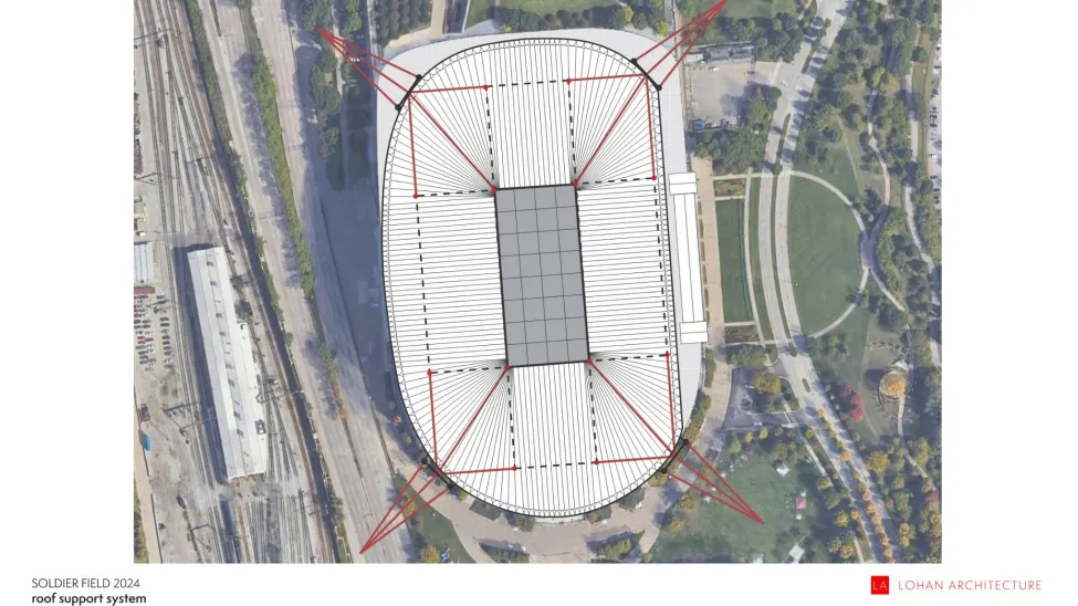 arquitecto ofrece rediseño alternativo de soldier field en medio del escepticismo sobre nuevo estadio
