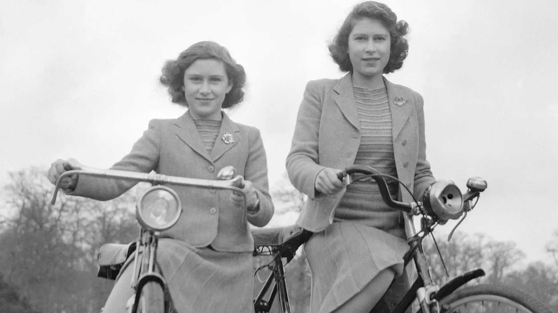 <p>                     Showcasing Queen Elizabeth’s bond with her younger sister Princess Margaret, the two royals were pictured going for a bike ride together on the grounds of the Royal Lodge in April 1942. Located close to Windsor Castle, she and Princess Margaret spent a huge part of their childhoods in Berkshire and even lived there during World War II instead of being evacuated further afield.                   </p>