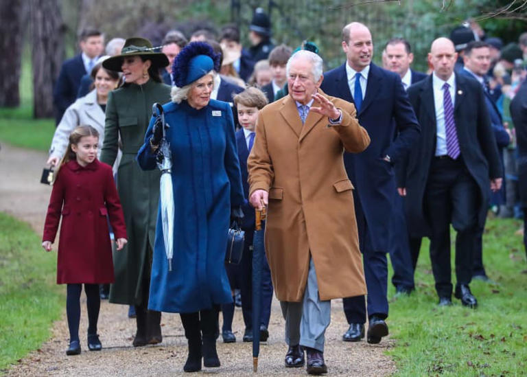 King Charles III and members of the Royal Family