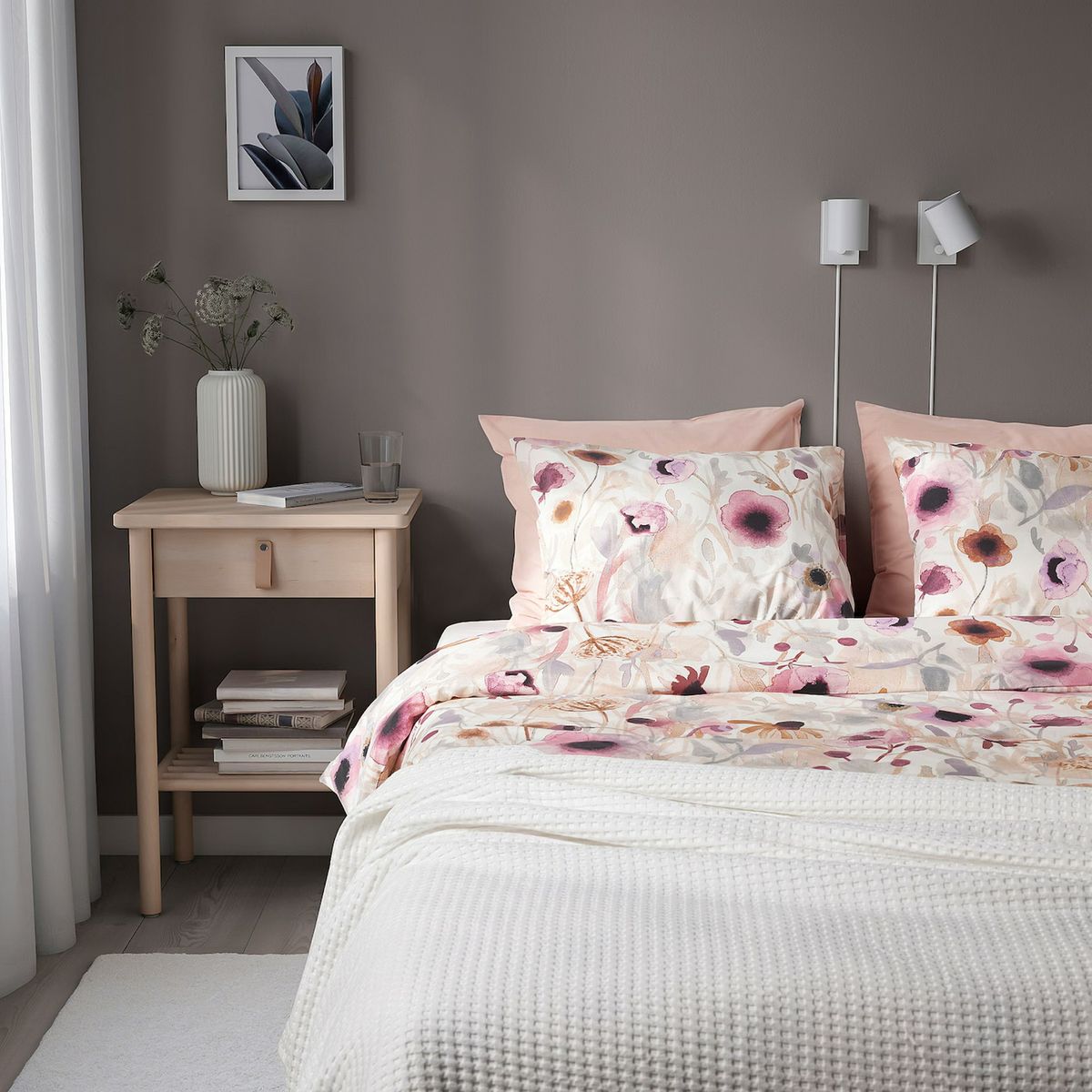 las fundas nórdicas de ikea con estampado efecto acuarela que darán a tu dormitorio un estilo perfecto