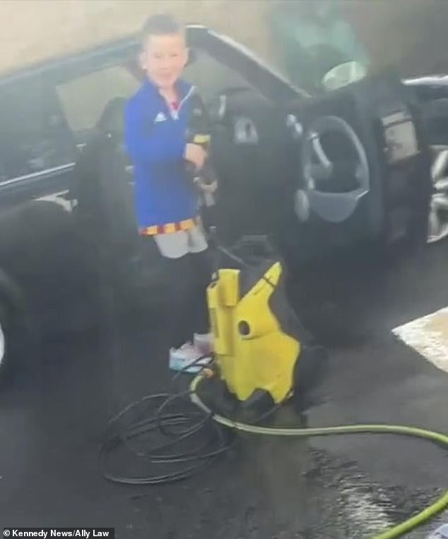 boy, 8, took his uncle's instructions to clean his car too literally