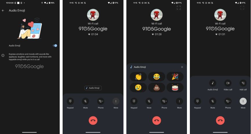 android, google inaugure les « émojis audio » pour dynamiser vos coups de fil… à coups de prouts