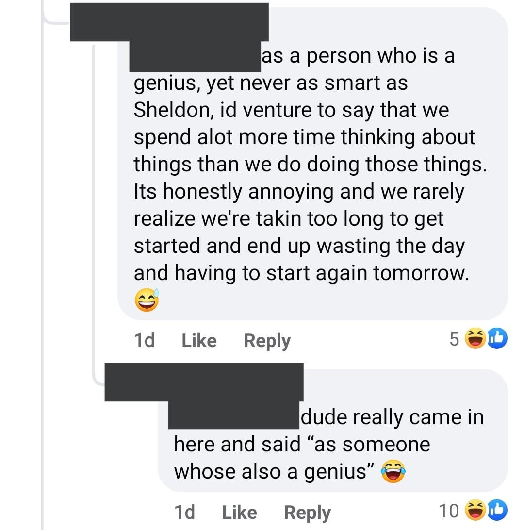 As a genius myself…