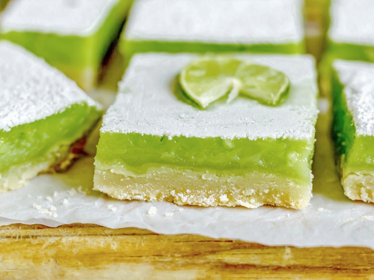 Lime Shortbread Bars