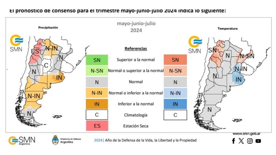 cómo será el invierno en argentina en 2024: el servicio meteorológico nacional adelantó su pronóstico