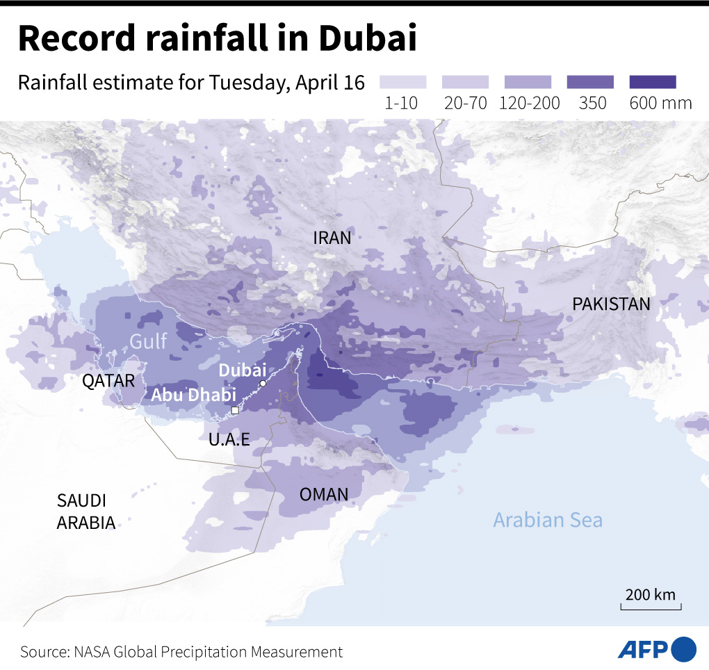 a szakértők szerint nem felhőetetés okozta dubajban az extrém időjárást