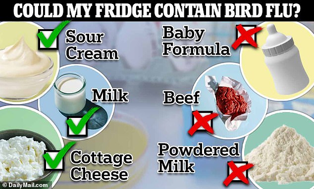 revealed: the foods that have tested positive for bird flu