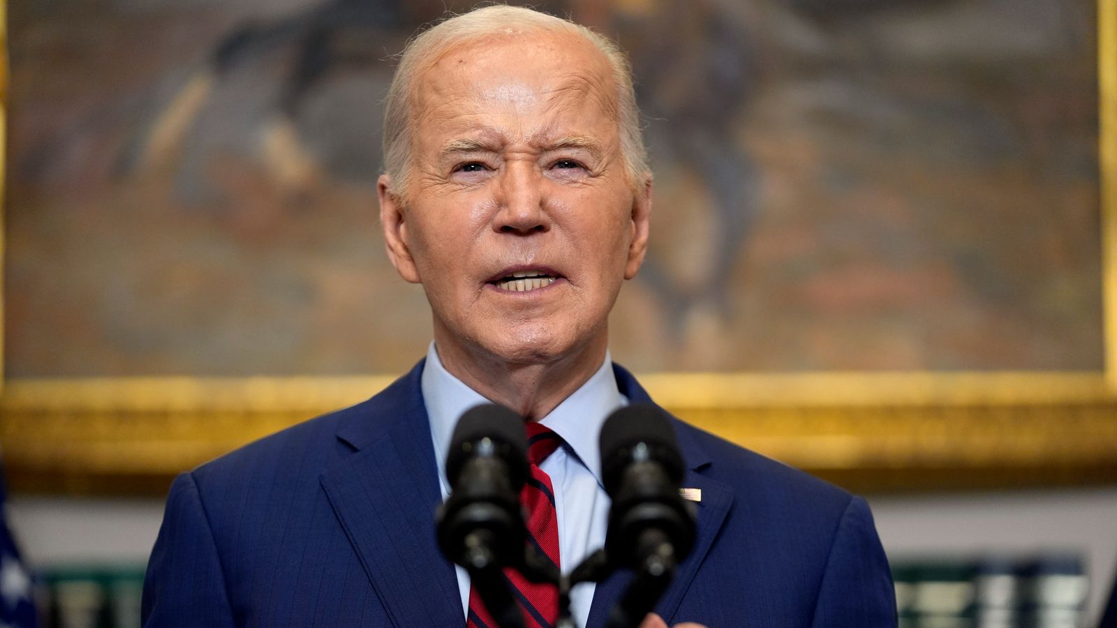 'no right to cause chaos': biden speaks out for first time over us university protests