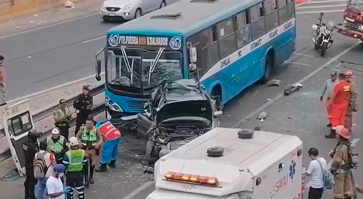 vía evitamiento: bus de la empresa pegasso express genera triple choque y deja un fallecido y 28 heridos