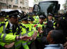 UK police arrest 45 at protest against migrant removals<br><br>