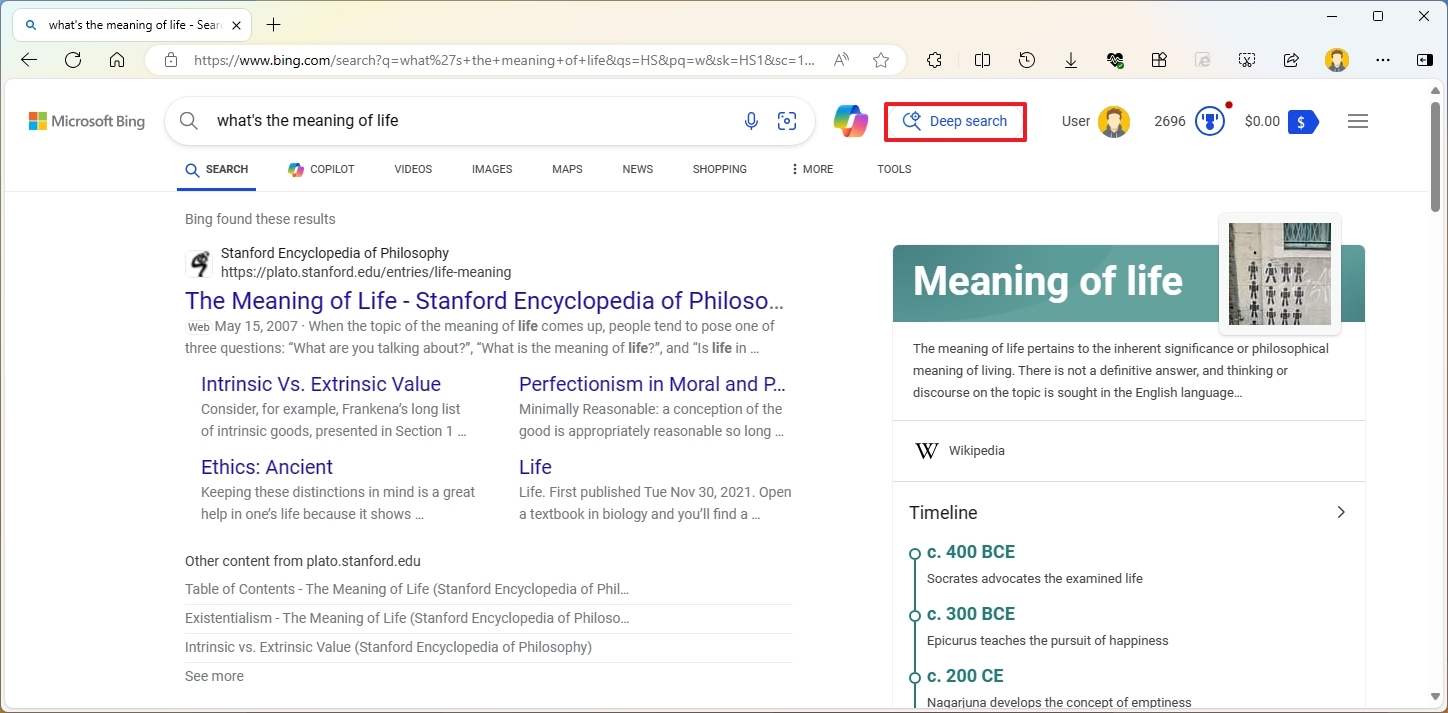 microsoft, windows, microsoft, what is bing deep search, and why should you use it?