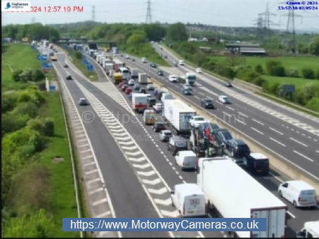 M1 traffic: Northbound traffic delays following lorry and car collision between Sheffield and Rotherham