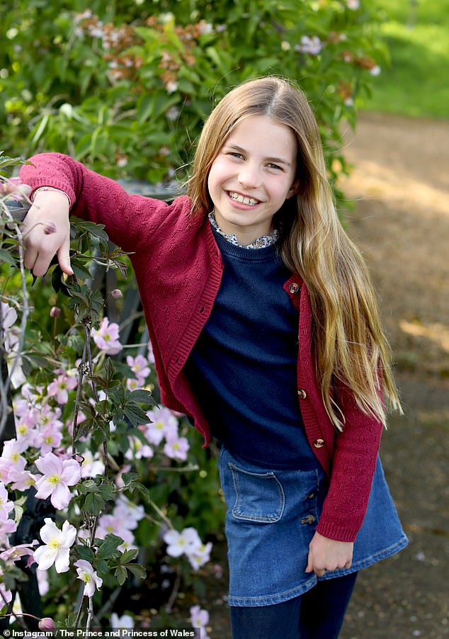 princess charlotte looks 'assertive' in ninth birthday picture