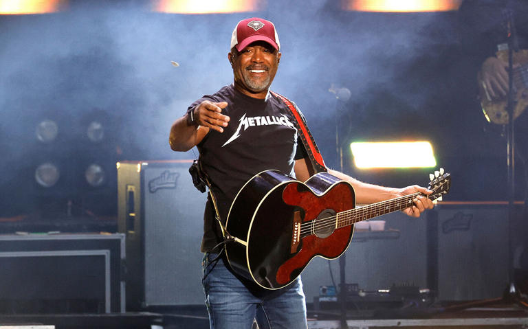 Darius Rucker performs at Ascend Amphitheater on October 14, 2023 in Nashville, Tennessee. (Photo by Jason Kempin/Getty Images)