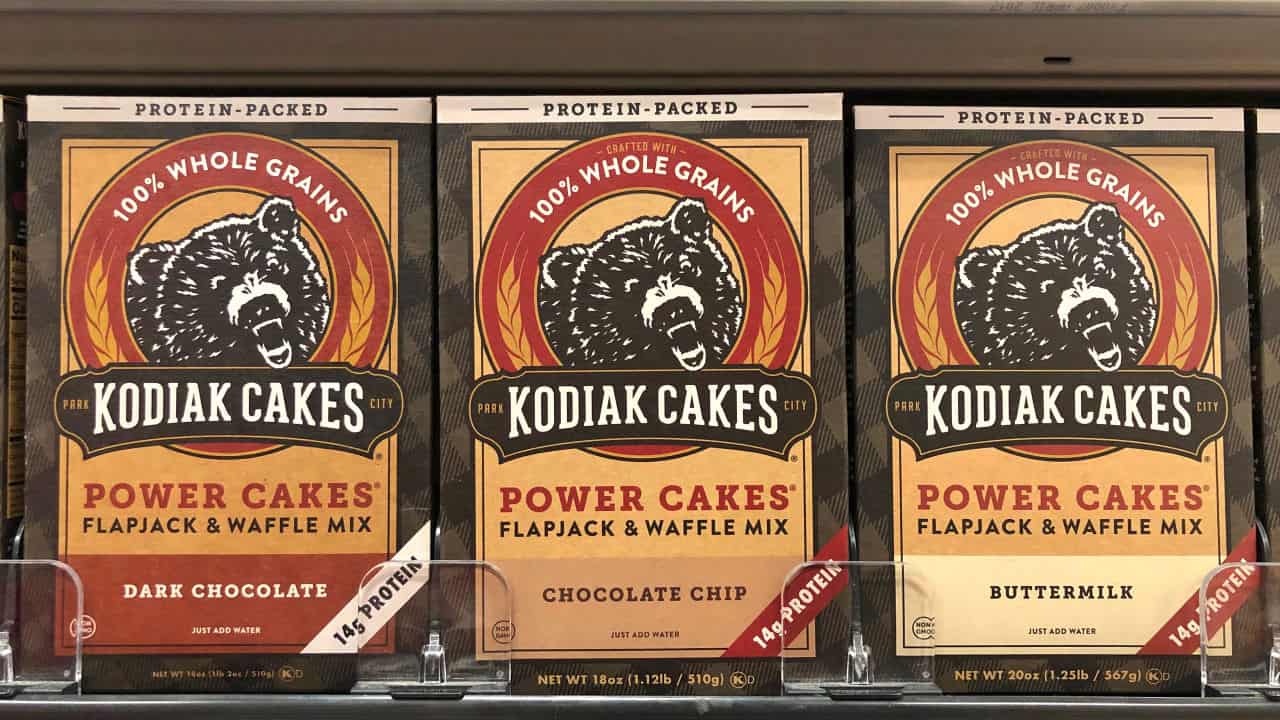 <p>Kodiak Cakes didn’t get a deal when they appeared on Shark Tank, but that didn’t stop them from becoming a successful brand.</p><p>CEO Joel Clark created the all-natural, whole-grain pancake mix as a healthy breakfast option, and its appearance on Shark Tank helped boost sales and reach a wider audience.</p>