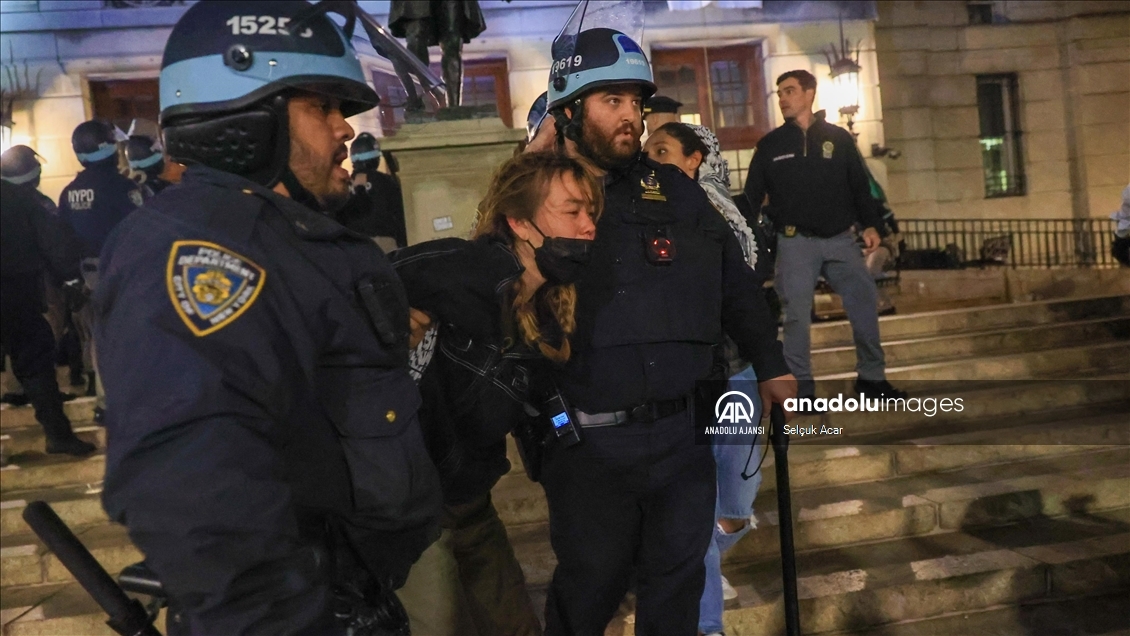 abd'deki üniversite profesörleri birliği, columbia'daki öğrencilere polis müdahalesini kınadı