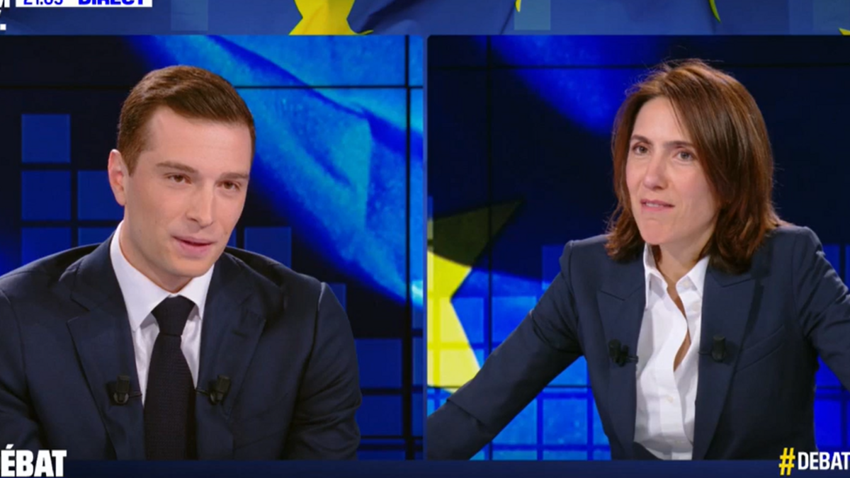 élections européennes : « la guerre, c’est du sérieux madame », jordan bardella et valérie hayer s’écharpent sur l’ukraine