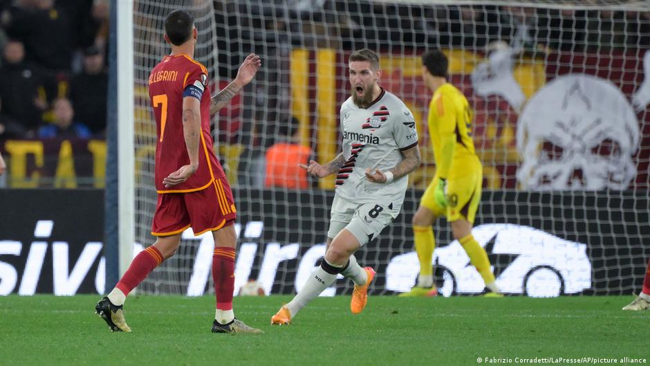 europa league: bayer leverkusen beat roma 2-0 in italy
