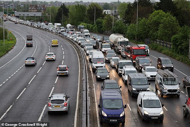 bank holiday getaway is hit by heavy rain and rail disruption
