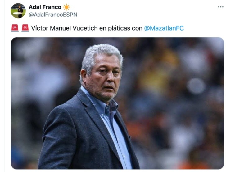 amazon, liga mx: víctor manuel vucetich sería el nuevo director técnico de mazatlán fc
