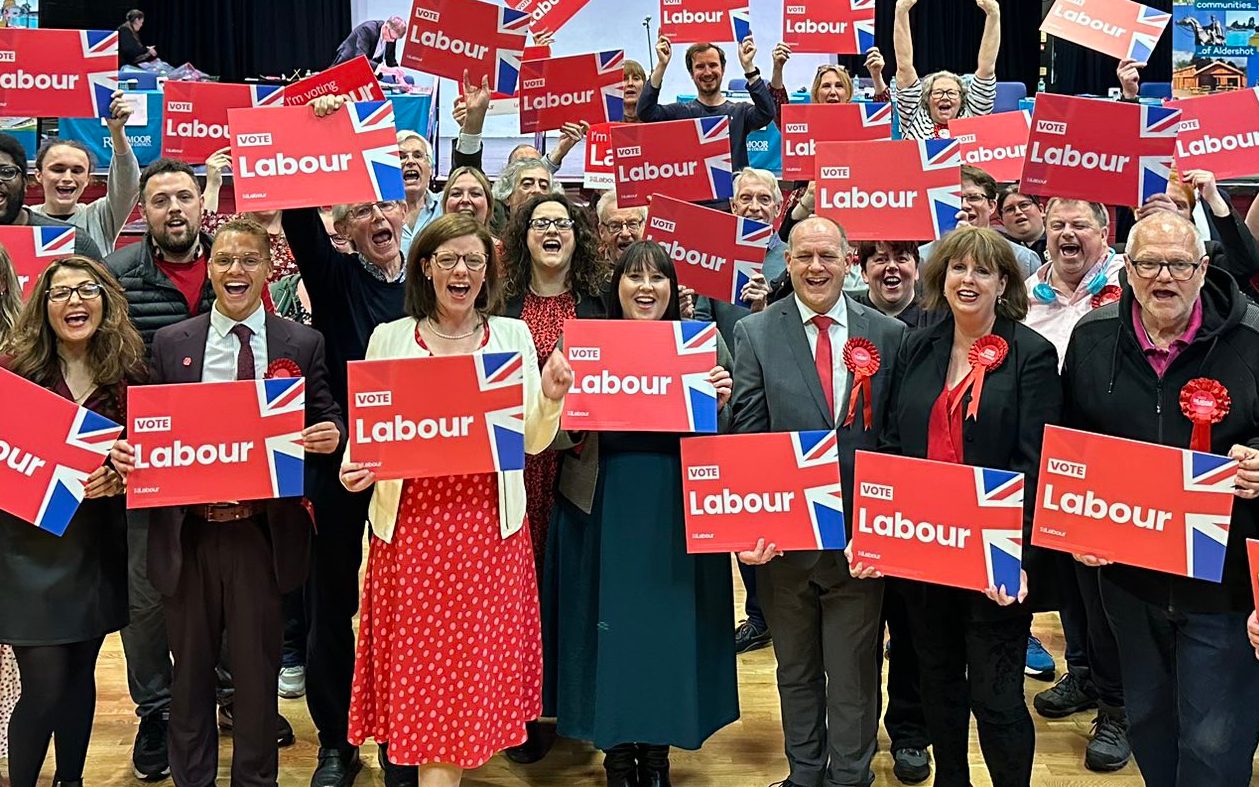 home of army ends tory control as labour wins in rushmoor and three other key seats