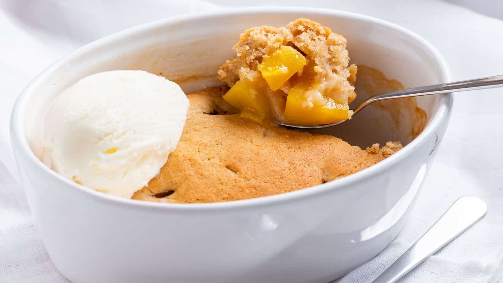 <p>Enjoy the taste of summer with this single-serving peach cobbler. Quick and easy to make, it’s a perfect treat for one. With its warm, fruity filling and buttery topping, it’s a comforting dessert option that’s sure to satisfy your sweet tooth without the need for a full-sized dessert.<br><strong>Get the Recipe: </strong><a href="https://littlebitrecipes.com/peach-cobbler/?utm_source=msn&utm_medium=page&utm_campaign=msn">Single-Serving Peach Cobbler</a></p>