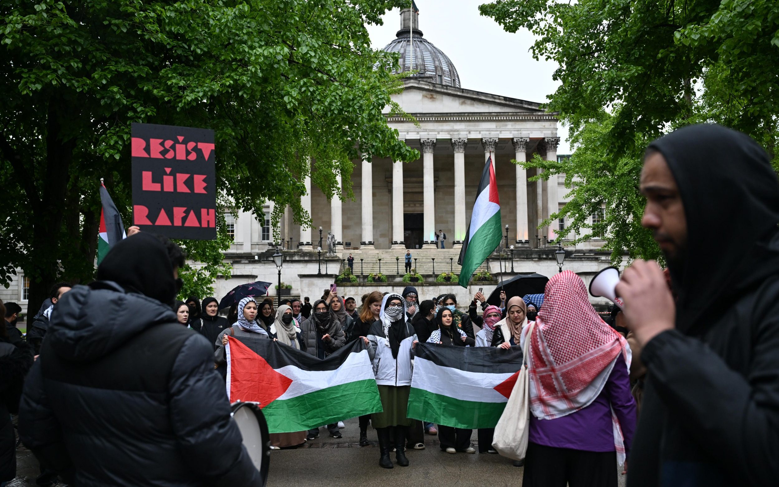 tensions rise as pro-palestine protests spread across british universities