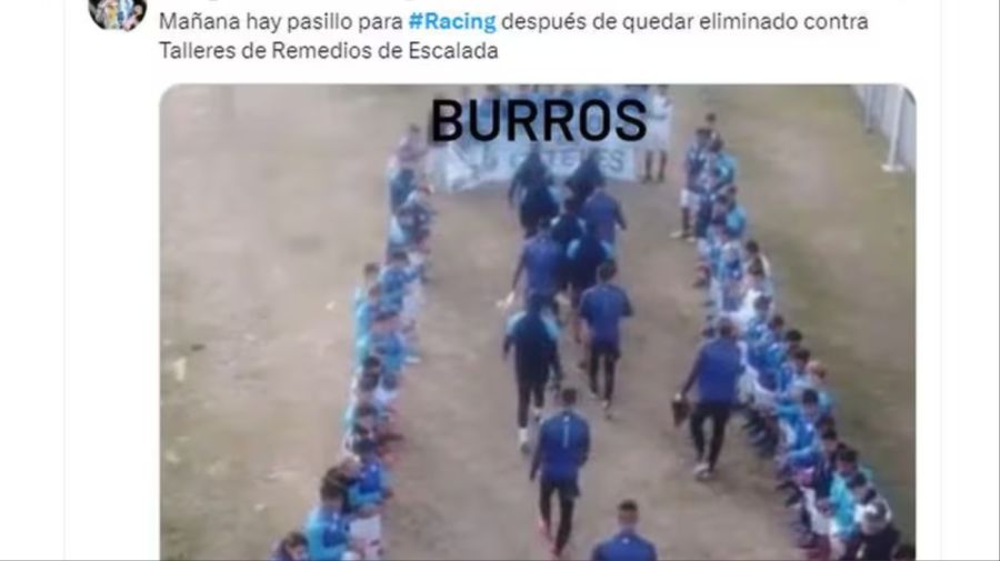 las redes se inundaron de memes tras la vergonzosa eliminación de racing por copa argentina