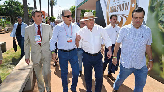Alckmin, que participou da abertura da Agrishow, falou das iniciatiavas implementadas pelo governo federal em apoio às empresas do agro (Crédito:Divulgação )