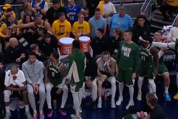 What Pacers fans shouted at Patrick Beverley moments before Bucks star threw ball