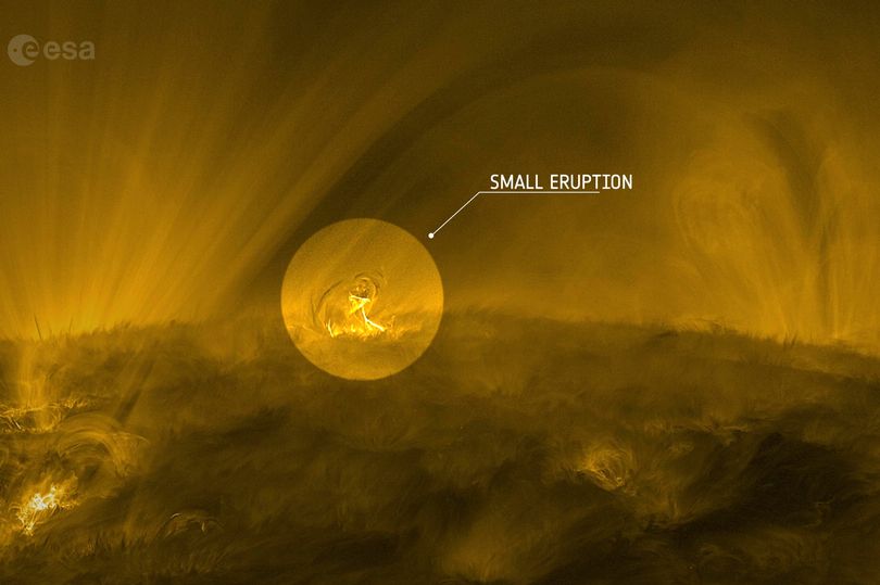 jaw-dropping close-up of sun captures eruption larger than earth in incredible detail