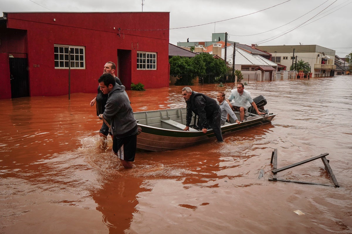 amazon, southern brazil has been hit by the worst floods in 80 years. at least 37 people have died